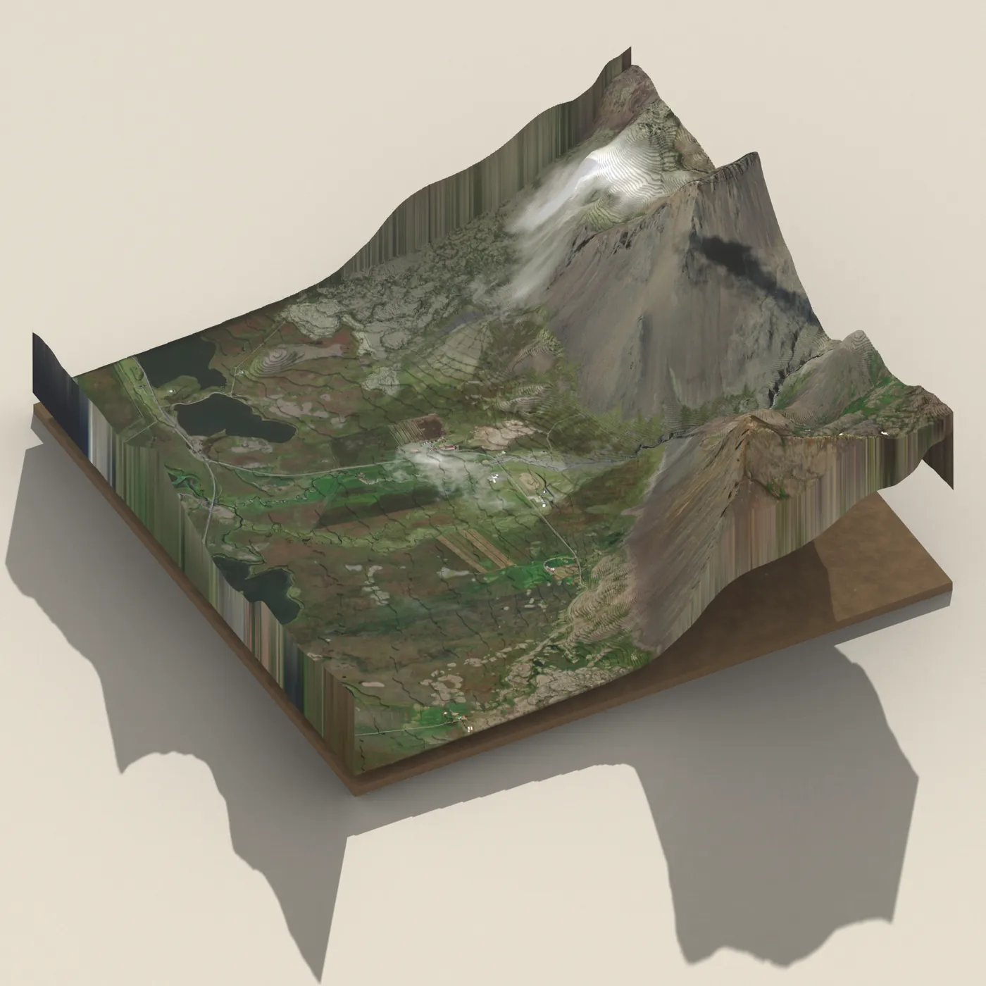 Geothermal hot spring near Snæfellsbær — 3D terrain render (no visitor photo yet)