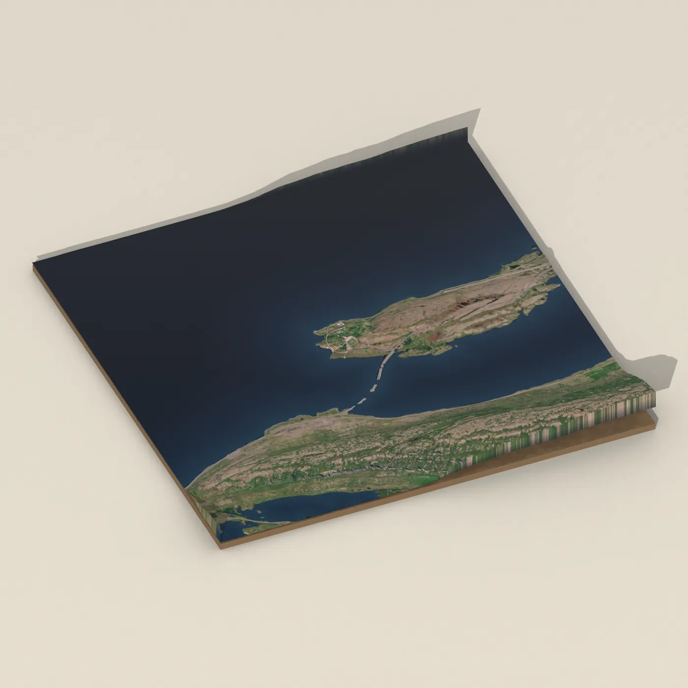 Geothermal hot spring near Súðavíkurhreppur — 3D terrain render (no visitor photo yet)