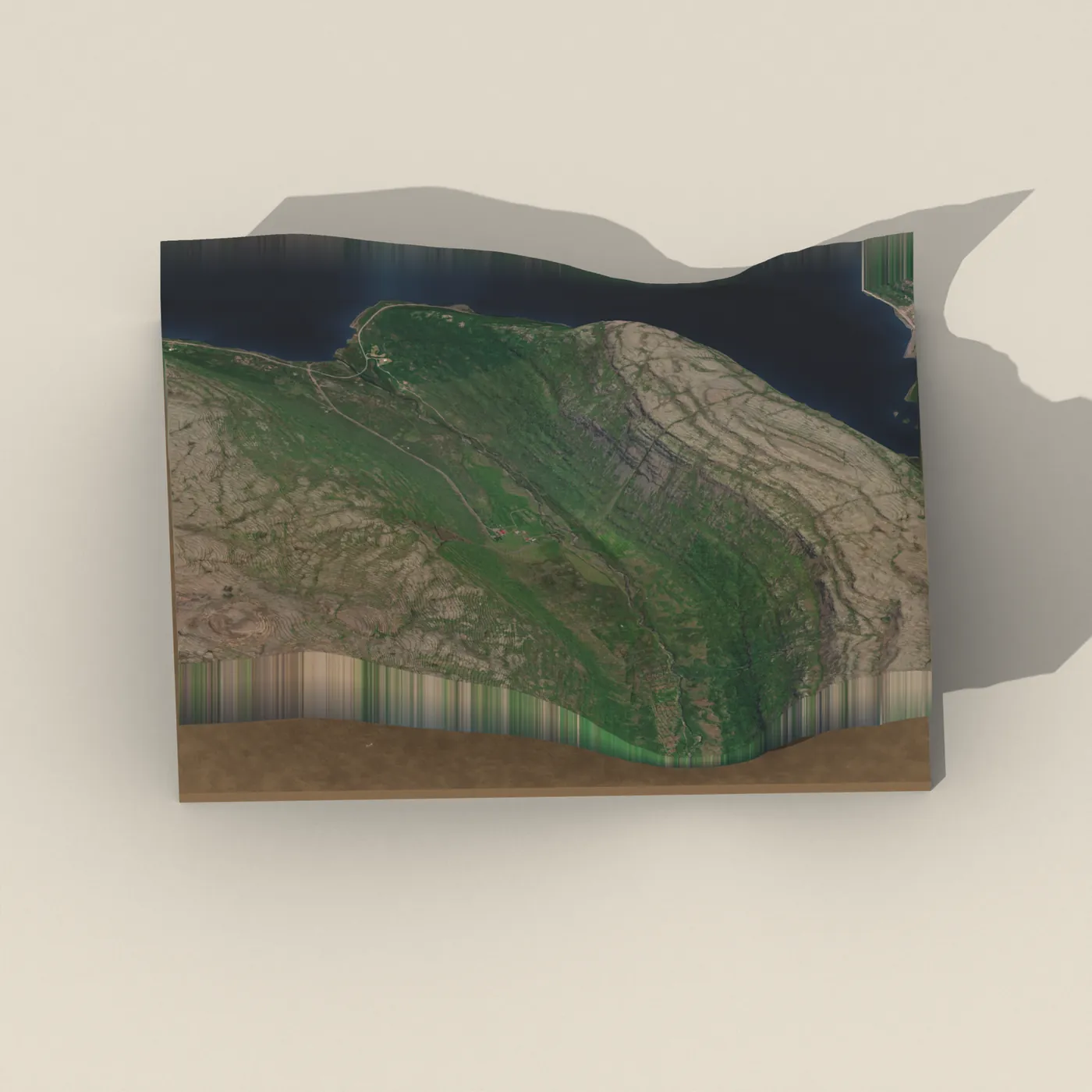 Geothermal hot spring near Súðavíkurhreppur — 3D terrain render (no visitor photo yet)