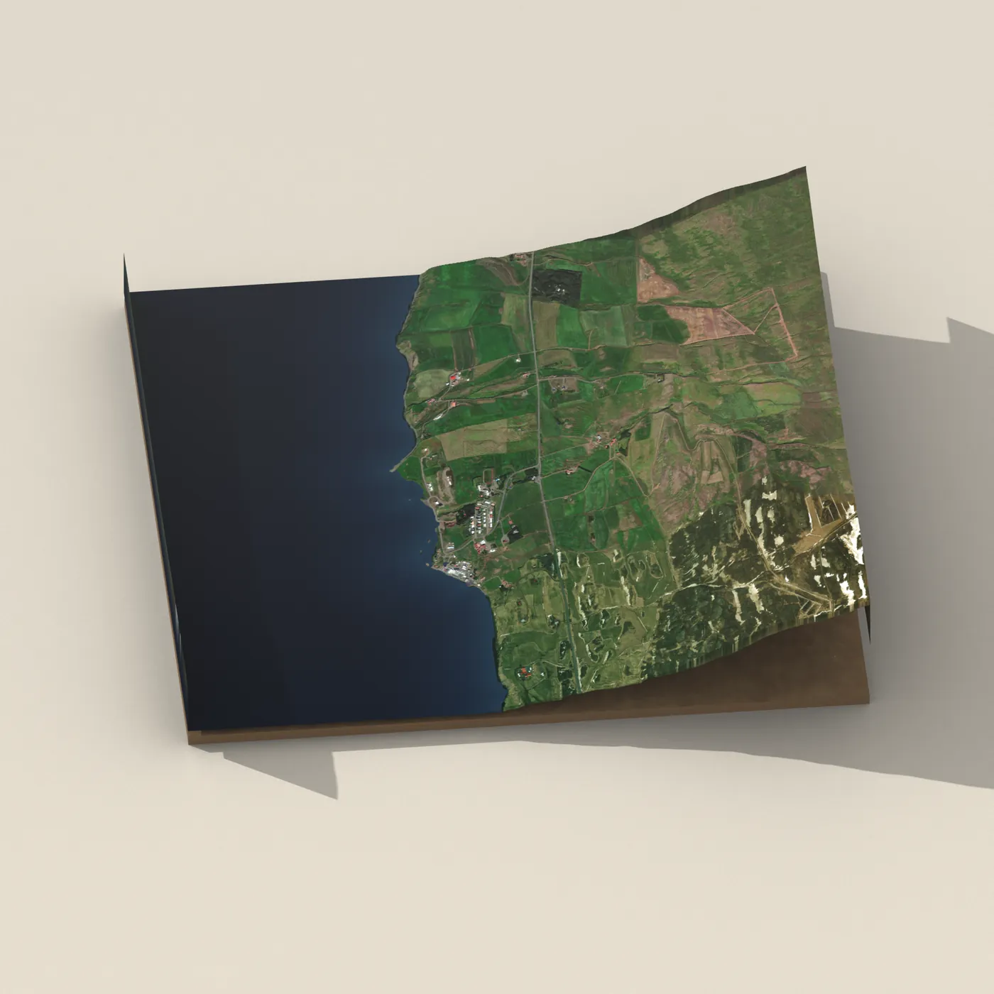 Geothermal hot spring near Svalbarðsstrandarhreppur — 3D terrain render (no visitor photo yet)