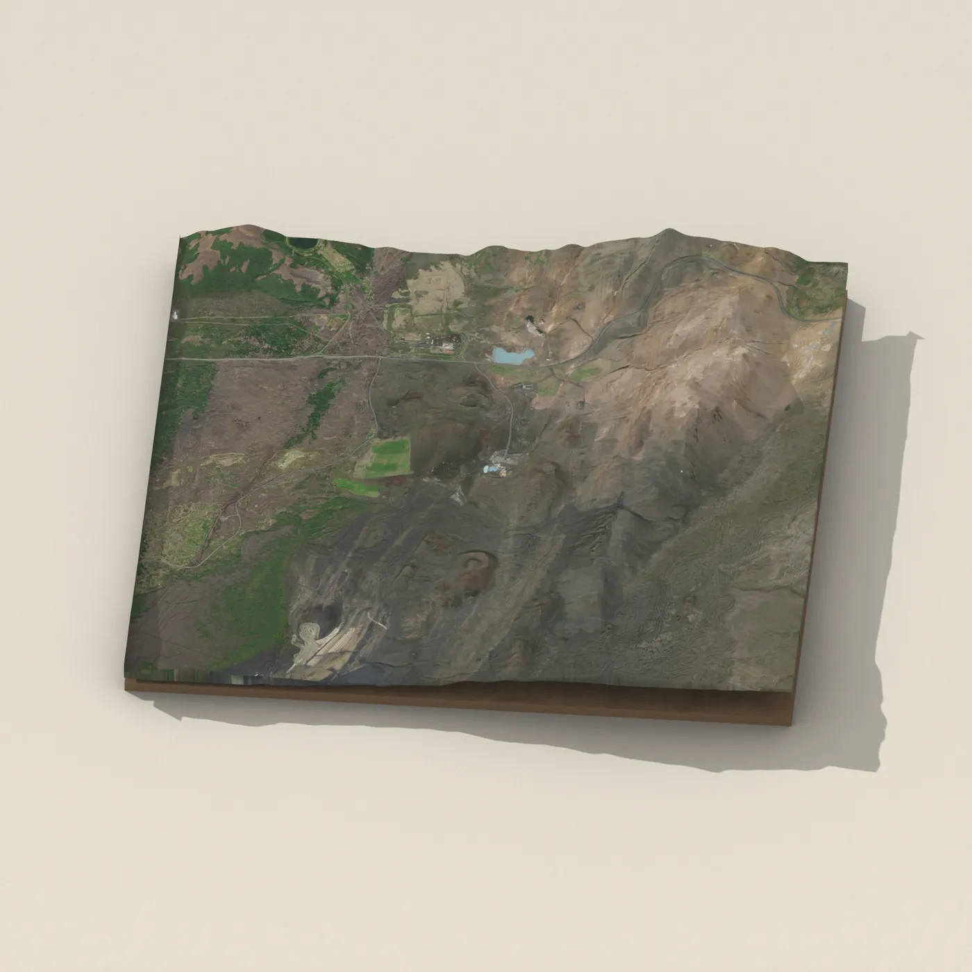 Geothermal hot spring near Þingeyjarsveit — 3D terrain render (no visitor photo yet)