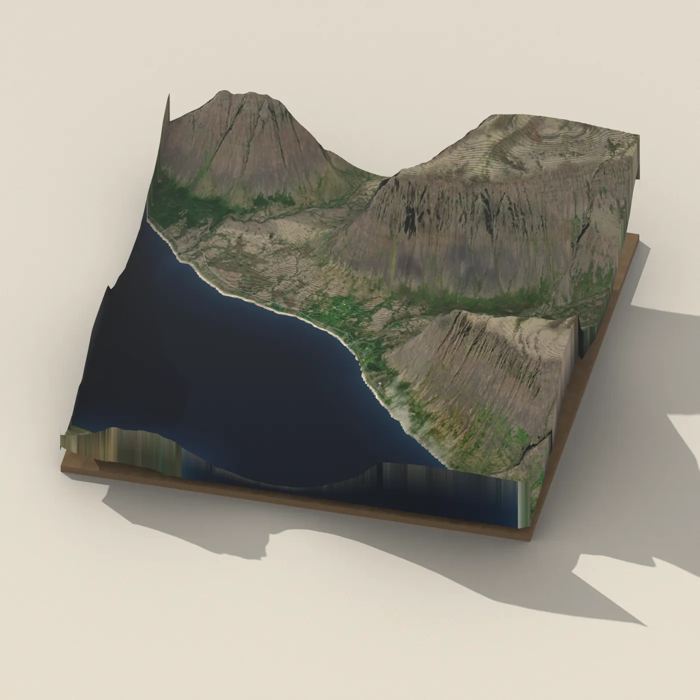 Geothermal hot spring near Vesturbyggð — 3D terrain render (no visitor photo yet)