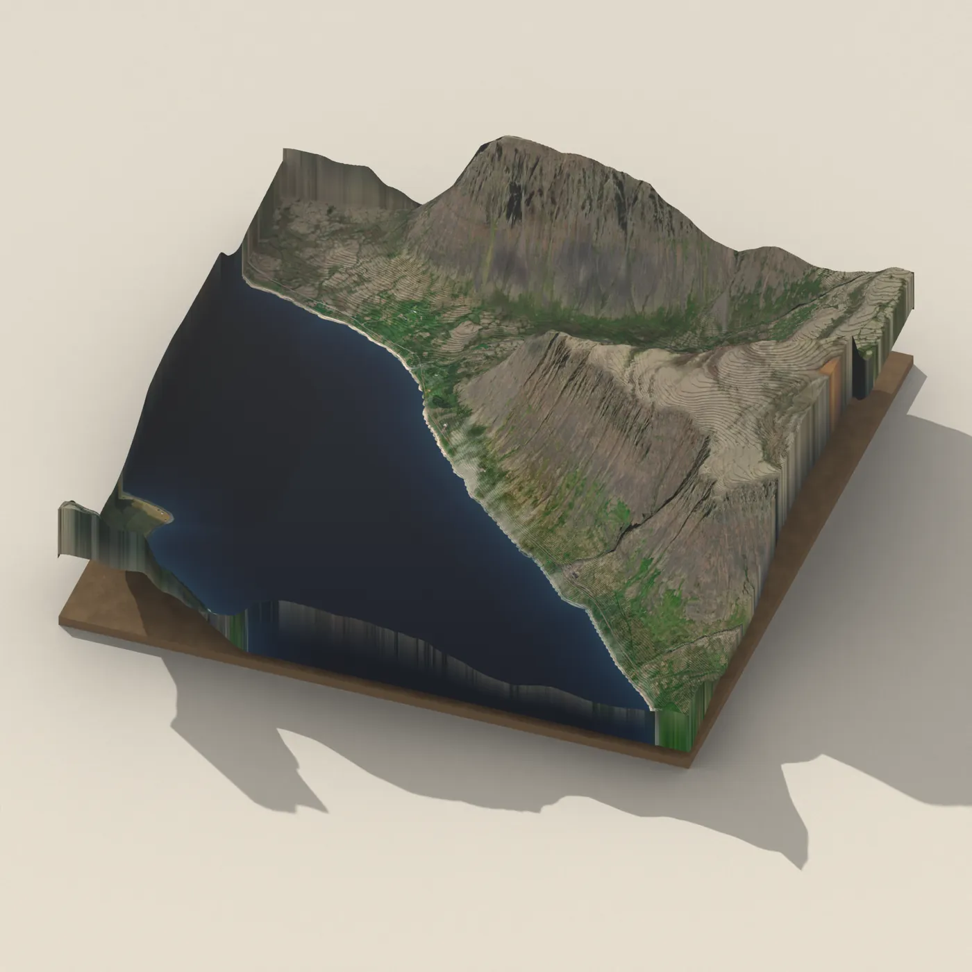 Geothermal hot spring near Vesturbyggð — 3D terrain render (no visitor photo yet)