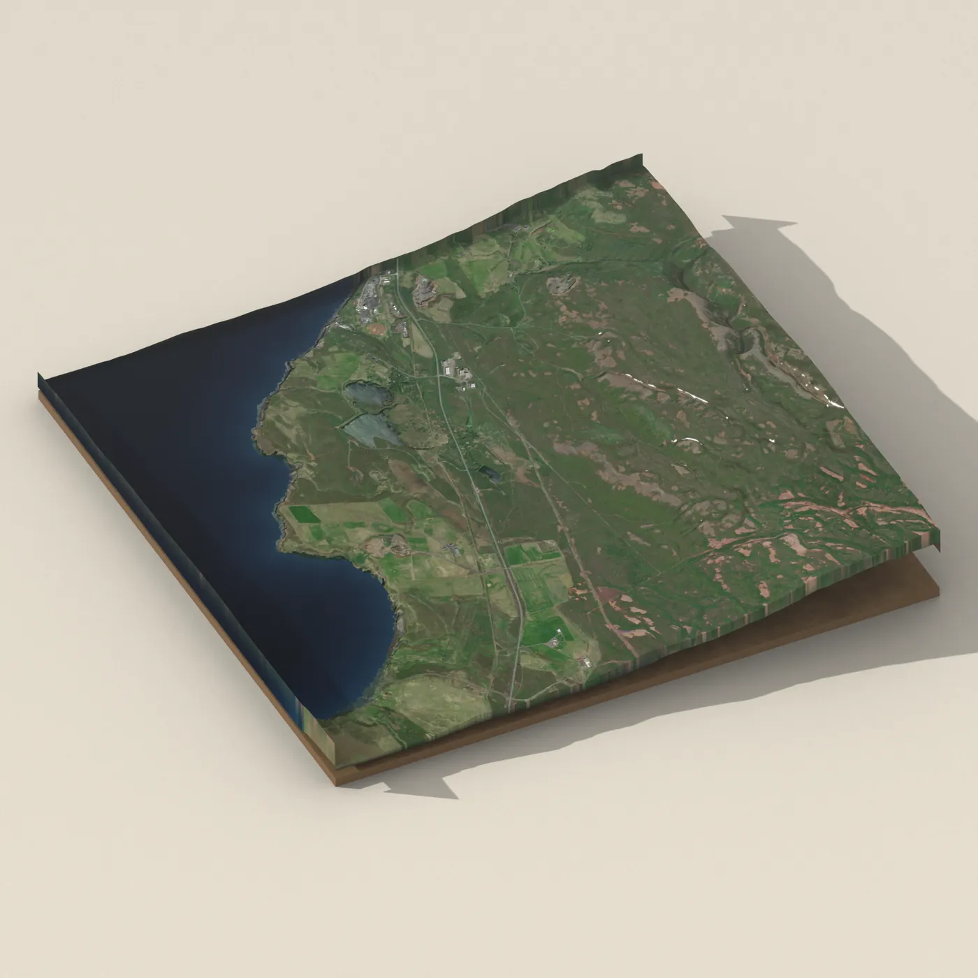 Goldfish Pond — 3D terrain render (no visitor photo yet)