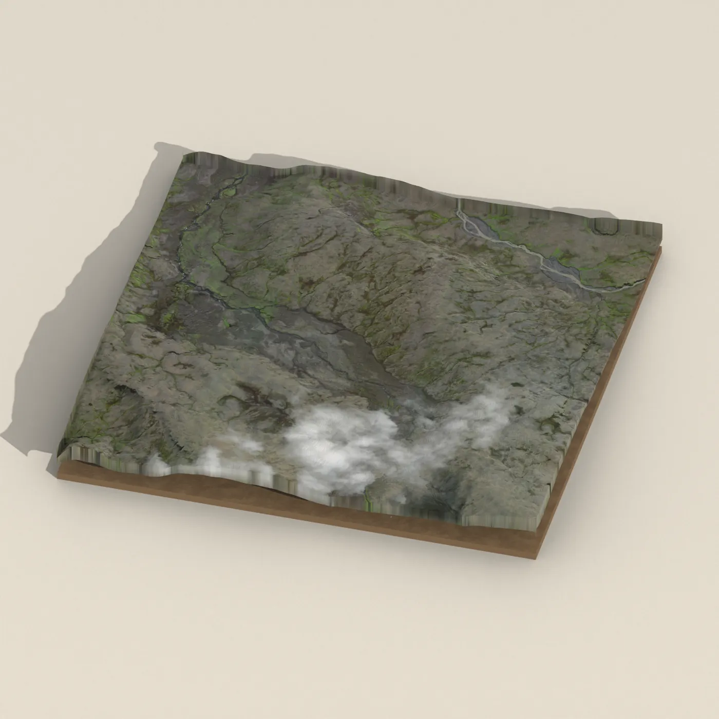 Guðlaug — 3D terrain render (no visitor photo yet)