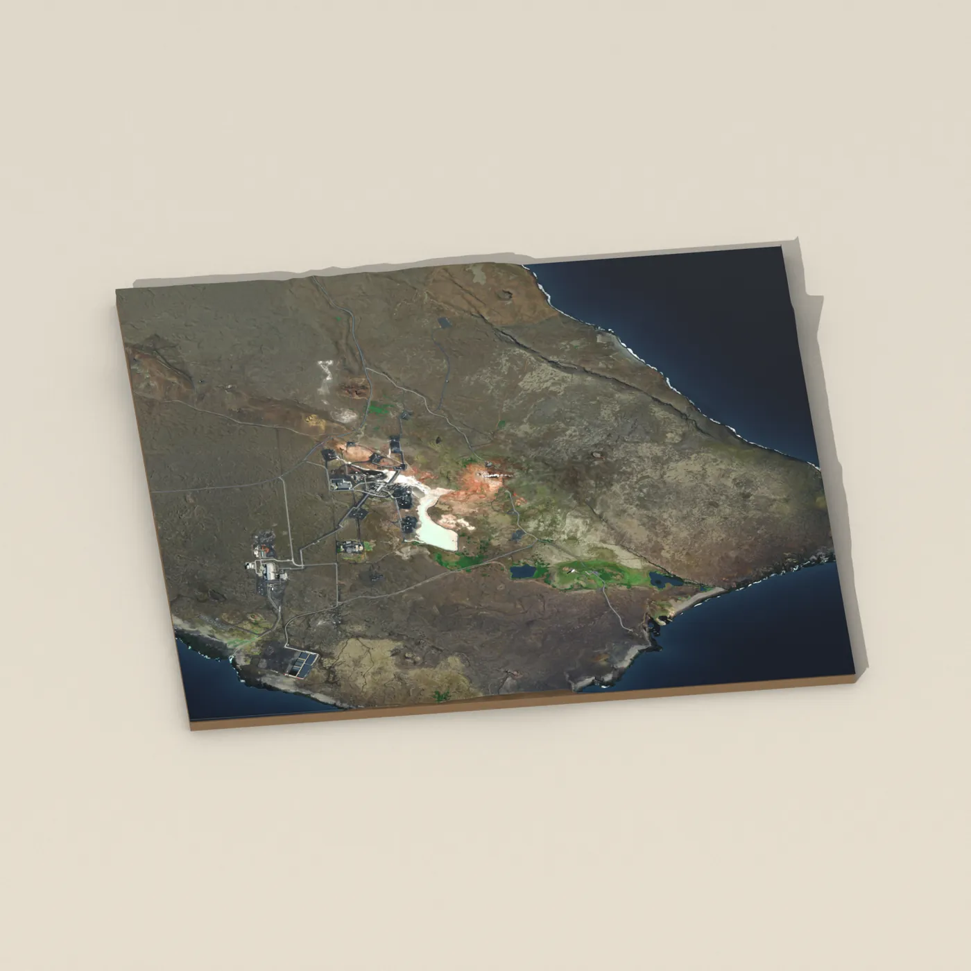 Gunnuhver 3D terrain render