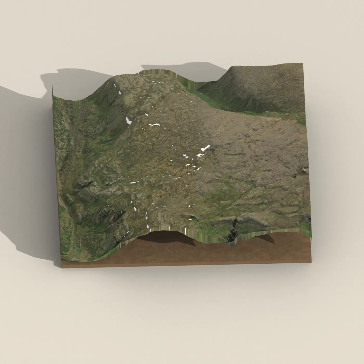 Gvendarlaug 3D terrain render