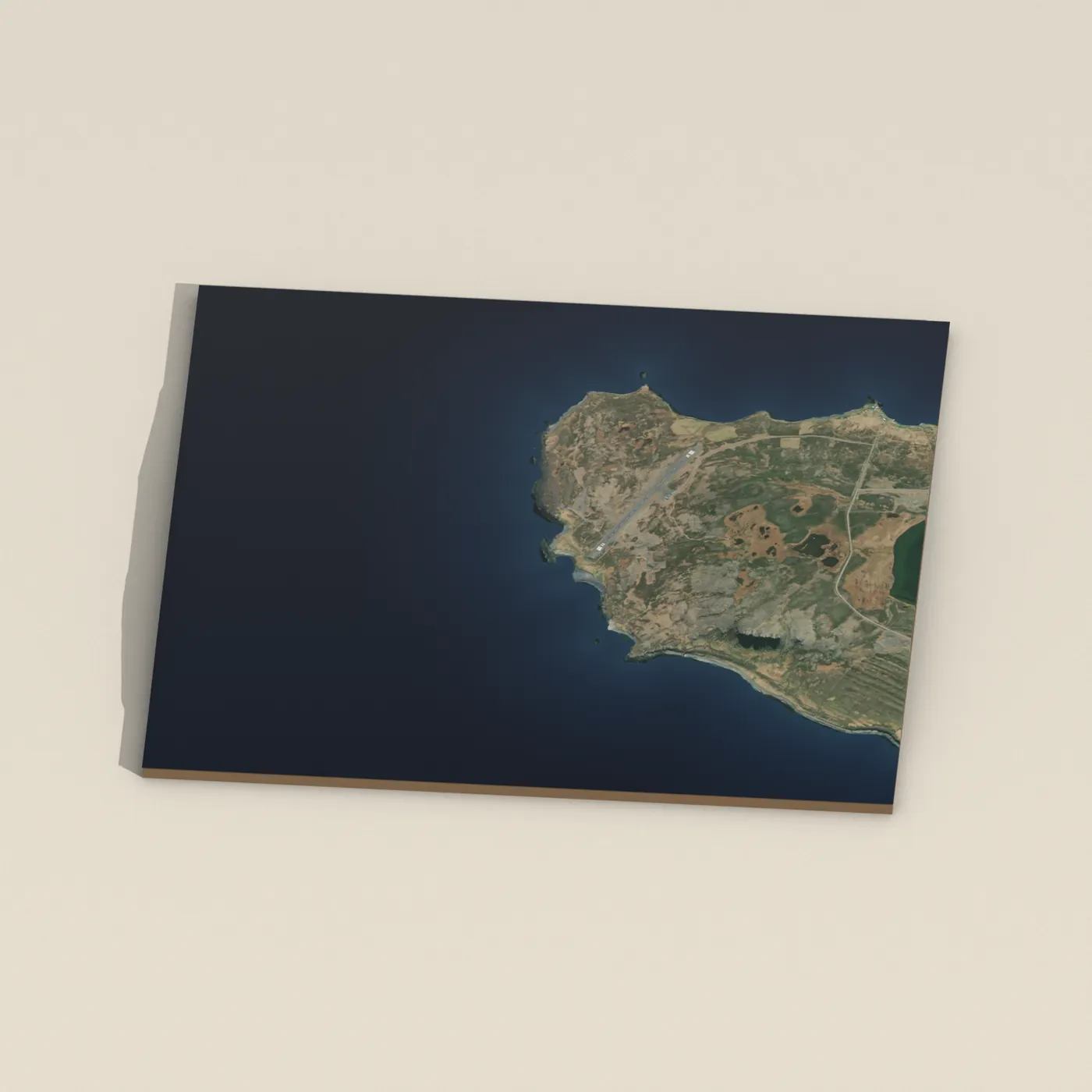 Hákarlavogur — 3D terrain render (no visitor photo yet)