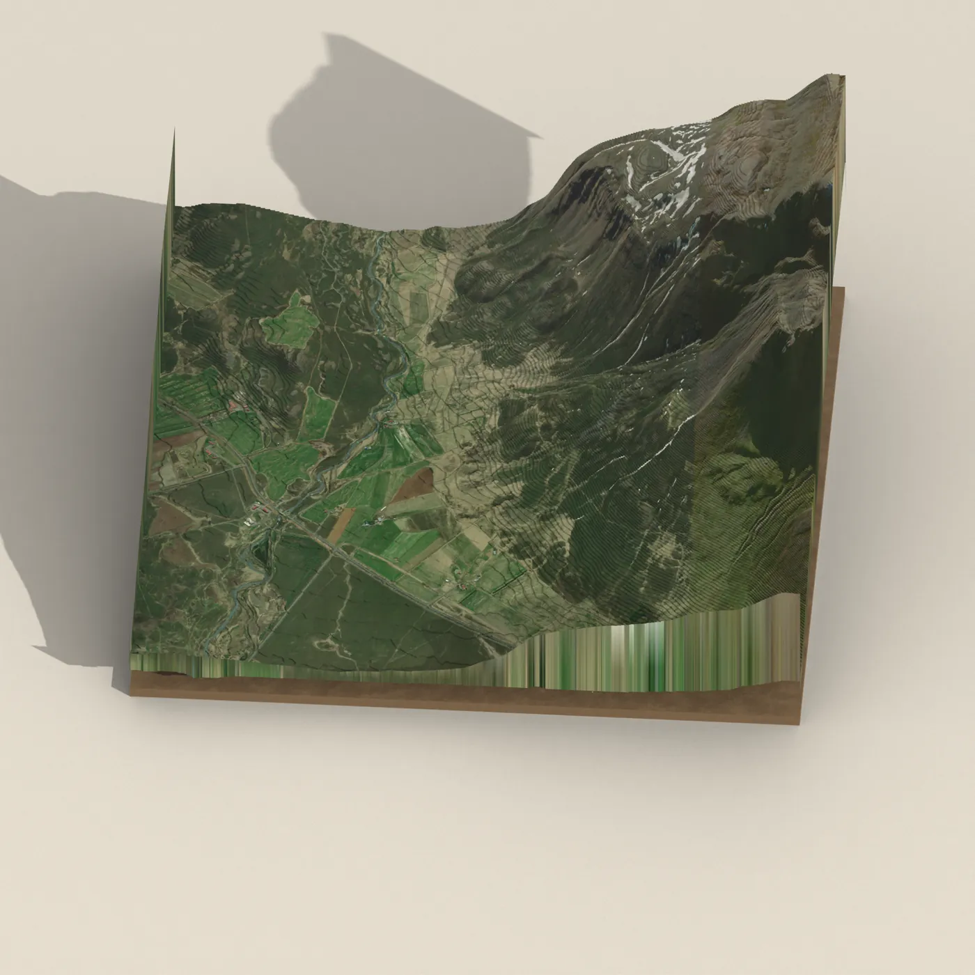 Hauganes Hot Tubs — 3D terrain render (no visitor photo yet)