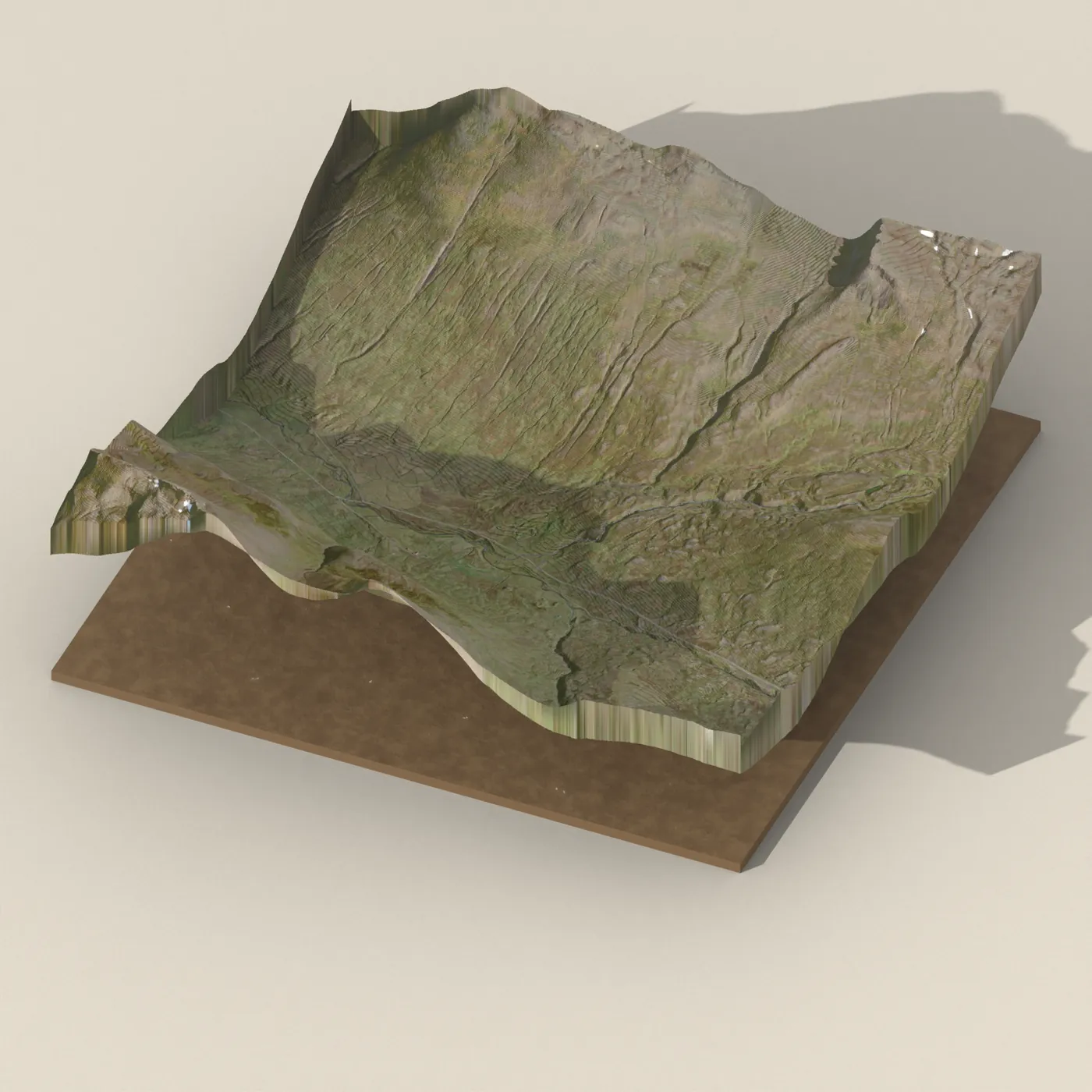 hot spring — 3D terrain render (no visitor photo yet)
