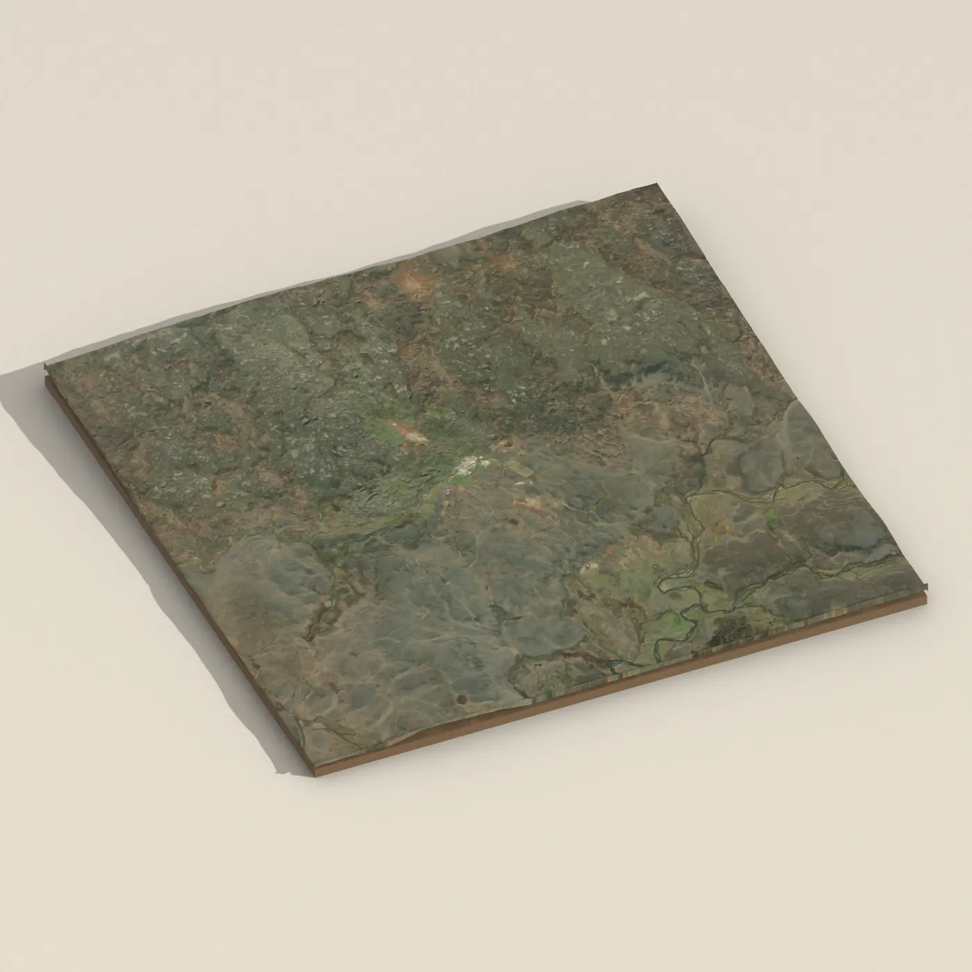 Hveravellir Pool 3D terrain render