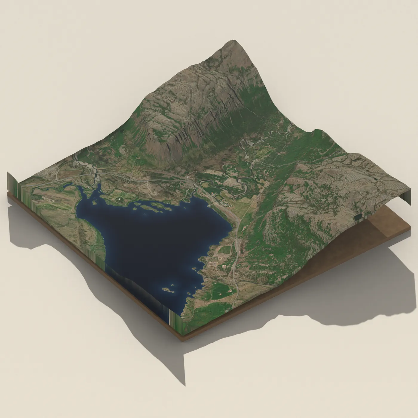 Krosslaug 3D terrain render