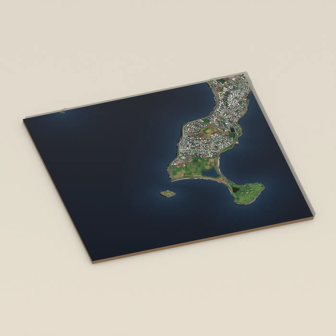 Kvika — 3D terrain render (no visitor photo yet)