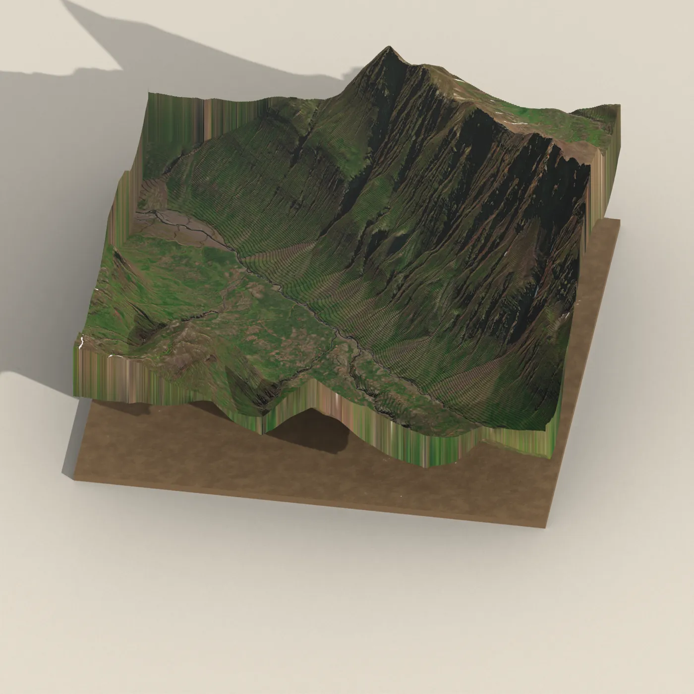 Laugavallalaug 3D terrain render