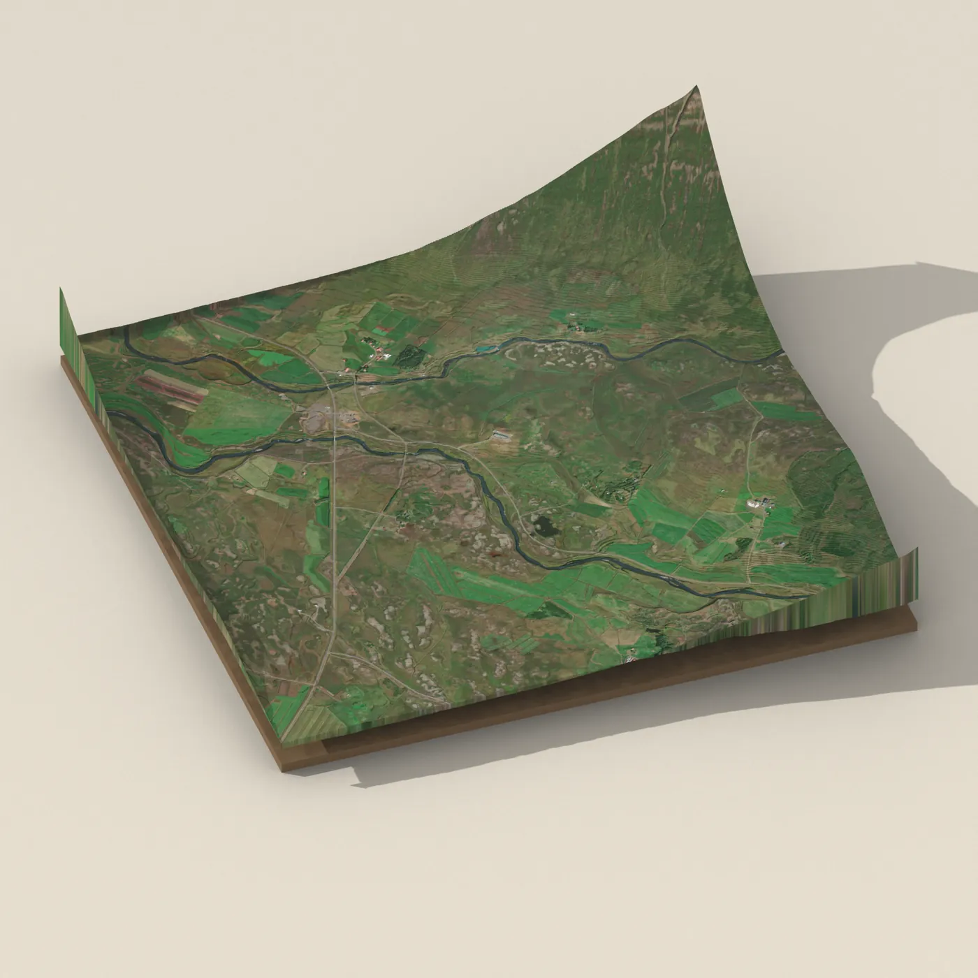 Lýsulaugar — 3D terrain render (no visitor photo yet)