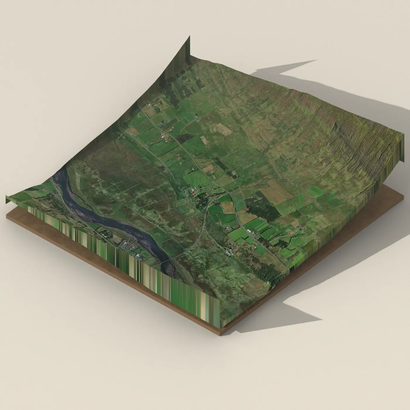 Natural hot pot near Eyjafjarðarsveit — 3D terrain render (no visitor photo yet)