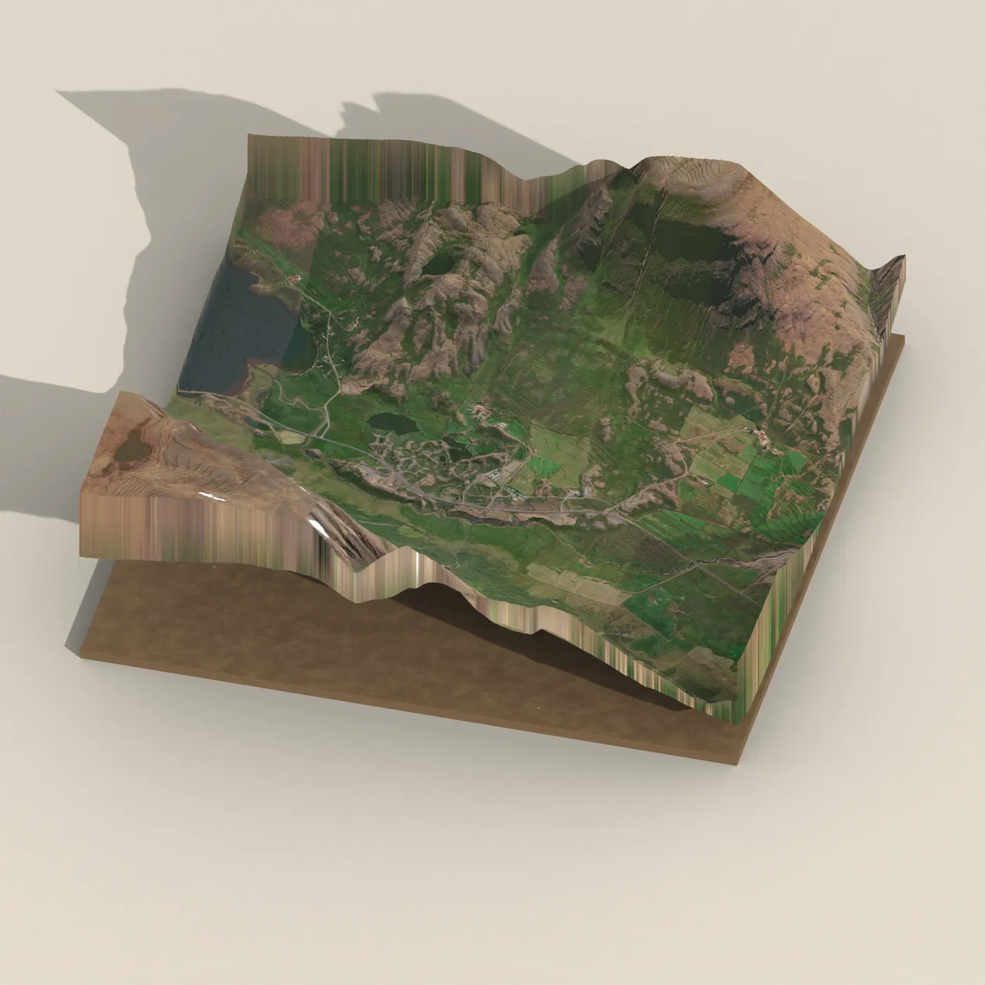 Natural hot pot near Þingeyjarsveit — 3D terrain render (no visitor photo yet)
