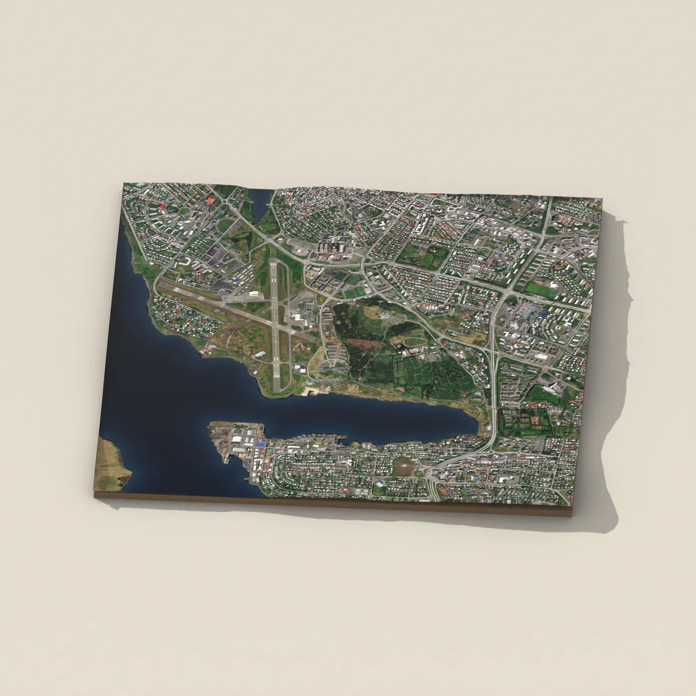 Nauthólsvík 3D terrain render