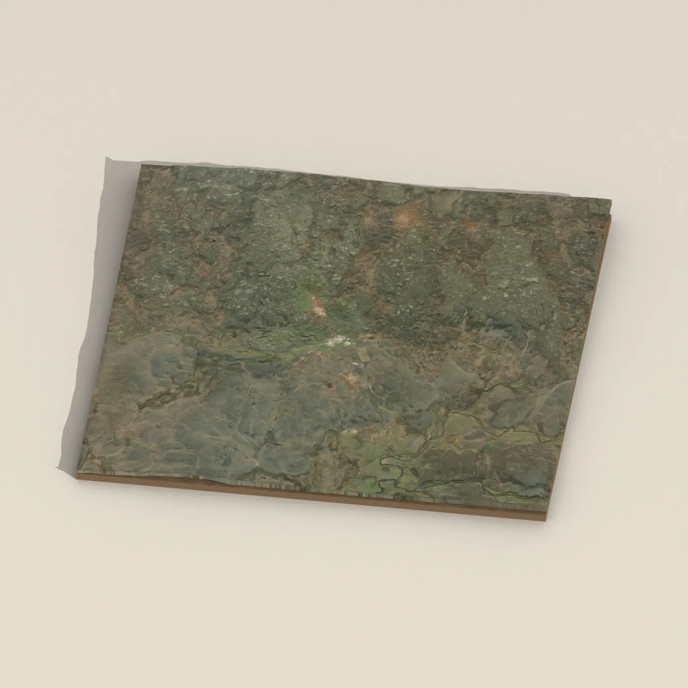 Öskurhóll 3D terrain render