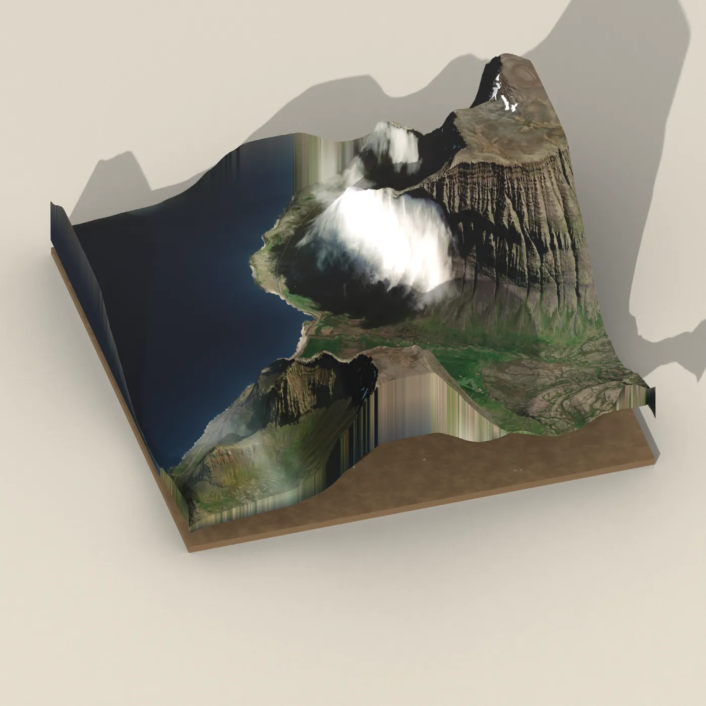 Pollurinn — 3D terrain render (no visitor photo yet)