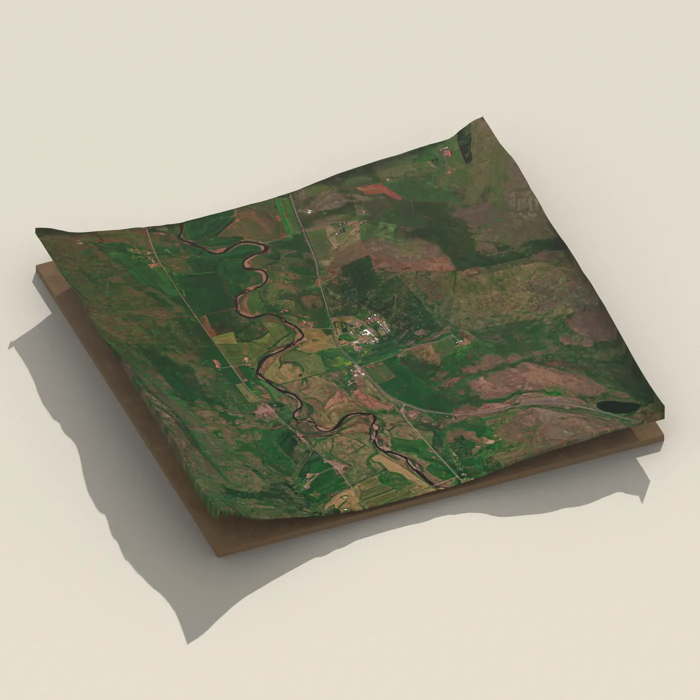 Snorralaug 3D terrain render