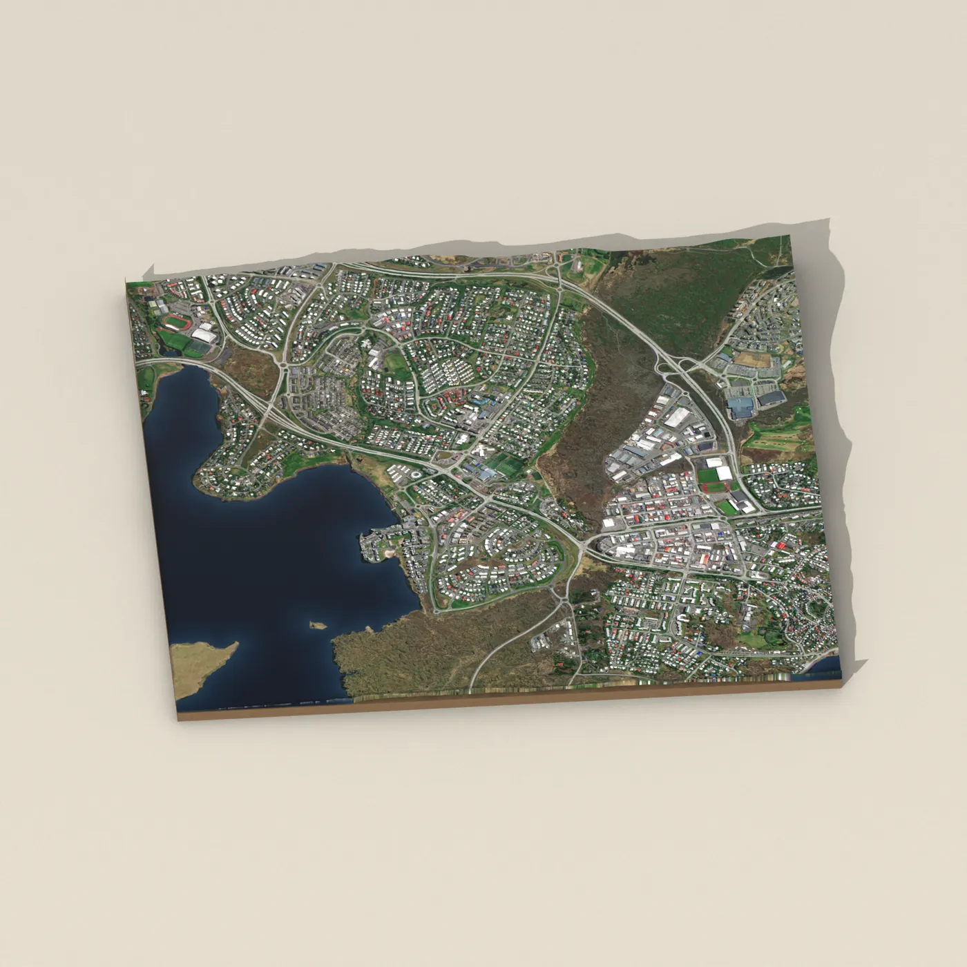 Ásgarðslaug 3D terrain render