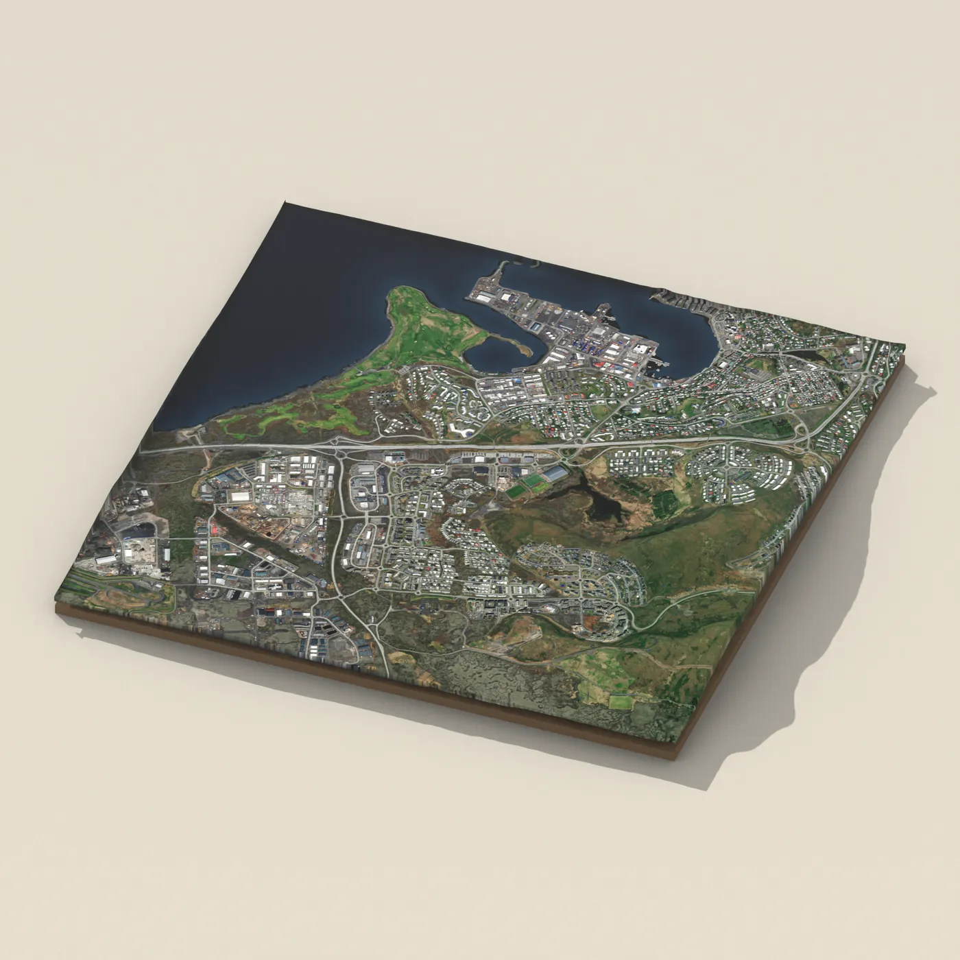 Ásvallalaug 3D terrain render