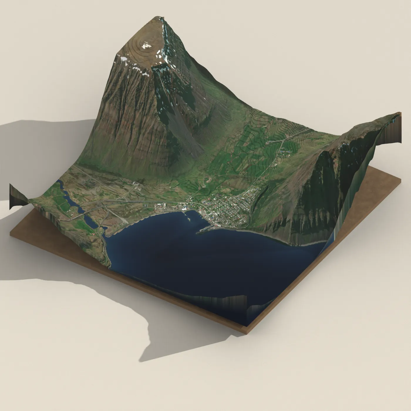 Bolungarvík 3D terrain render