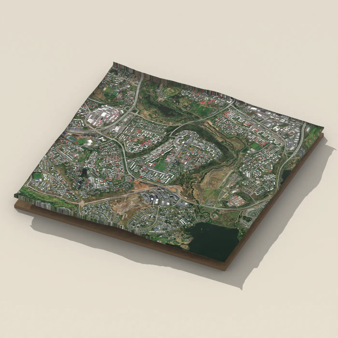 Breiðholtslaug 3D terrain render