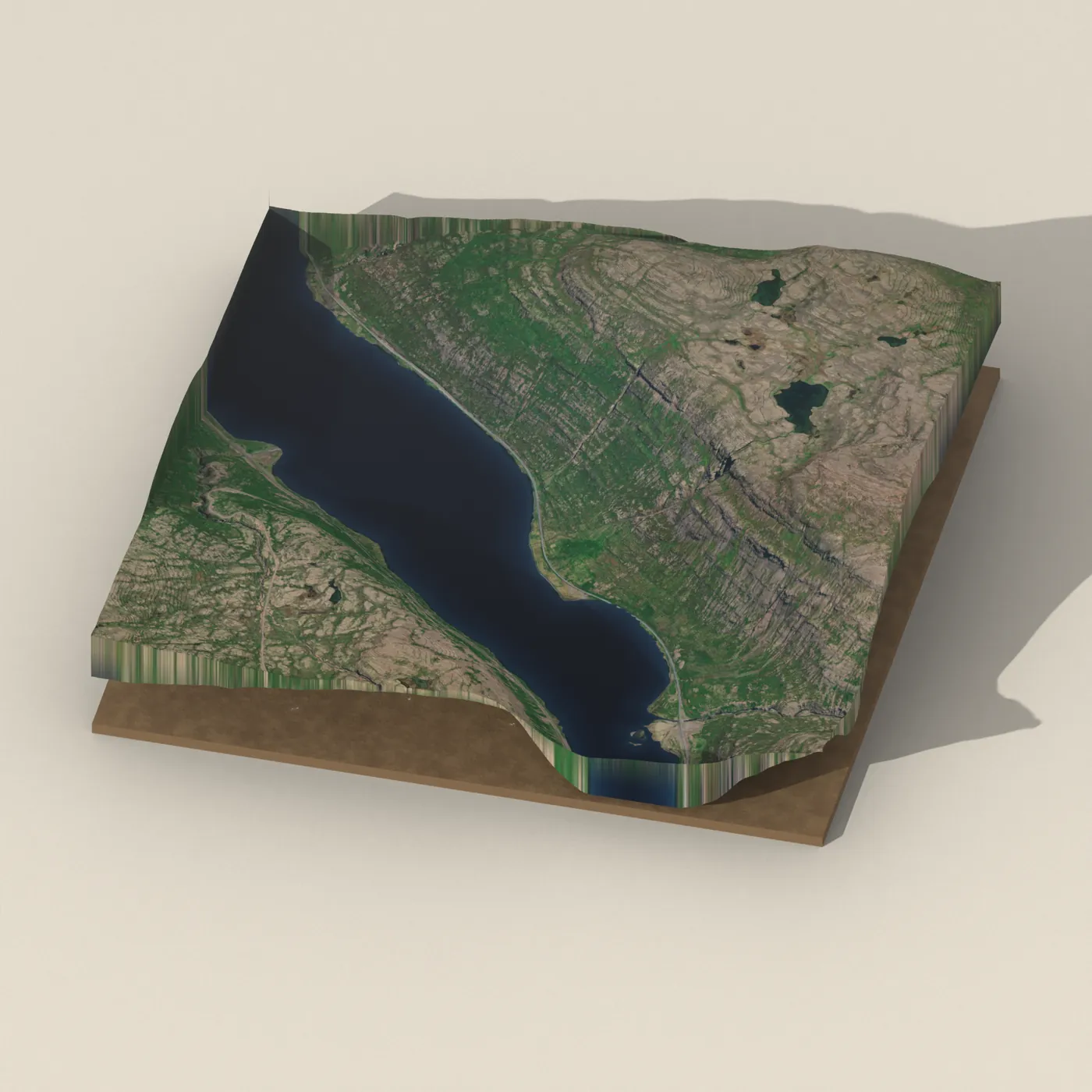 Dalslaug 3D terrain render