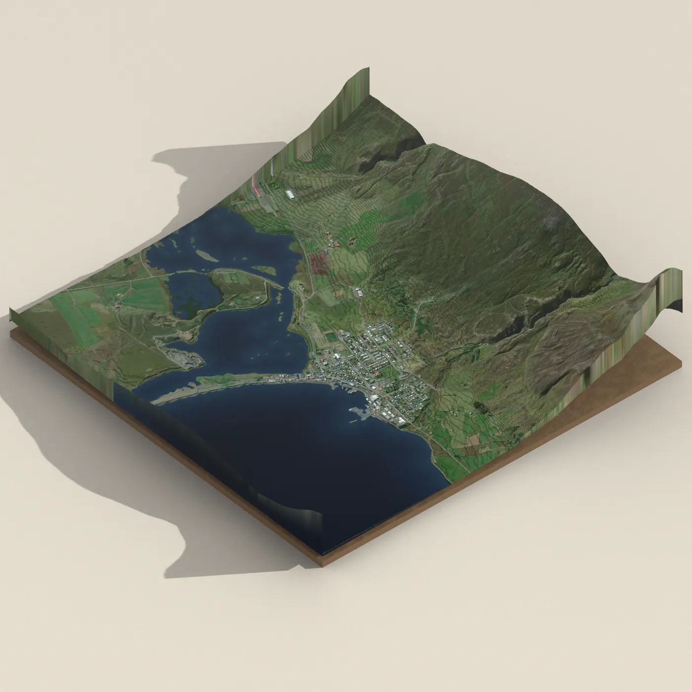Dalvík — 3D terrain render (no visitor photo yet)