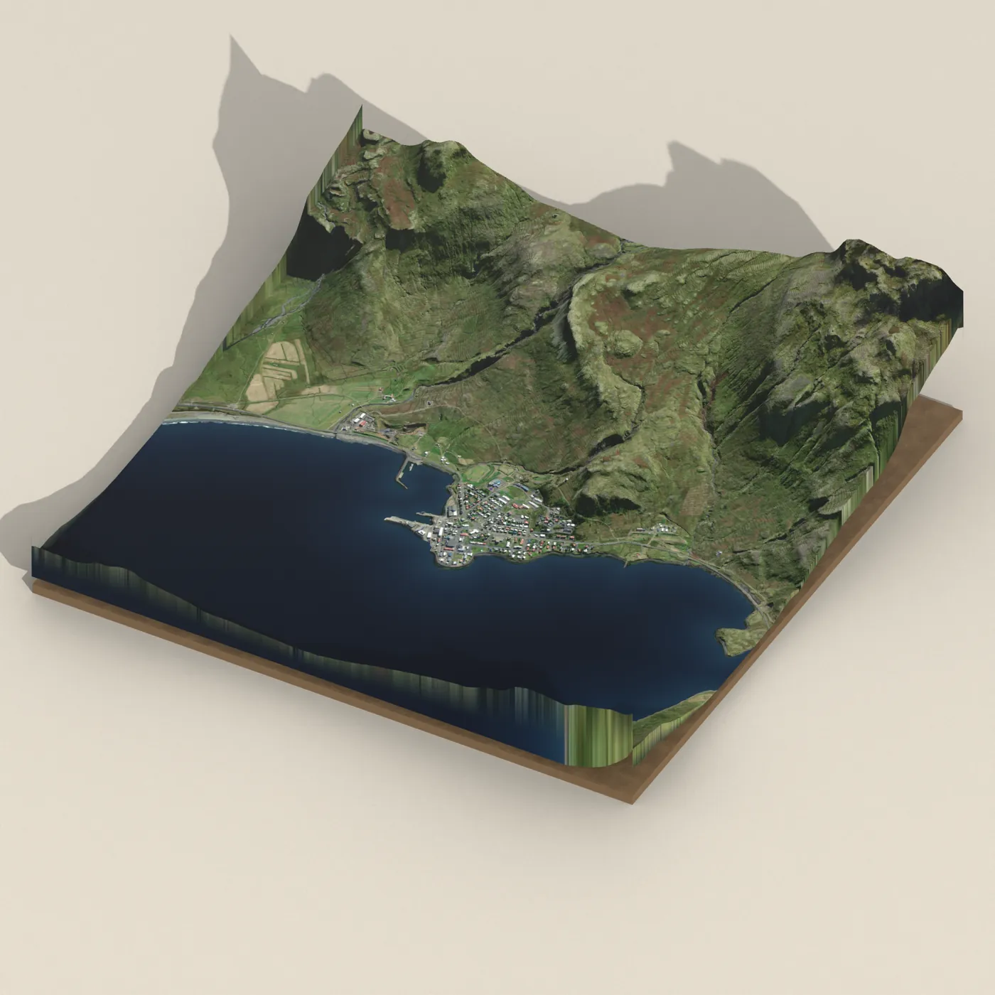 Grundarfjörður 3D terrain render