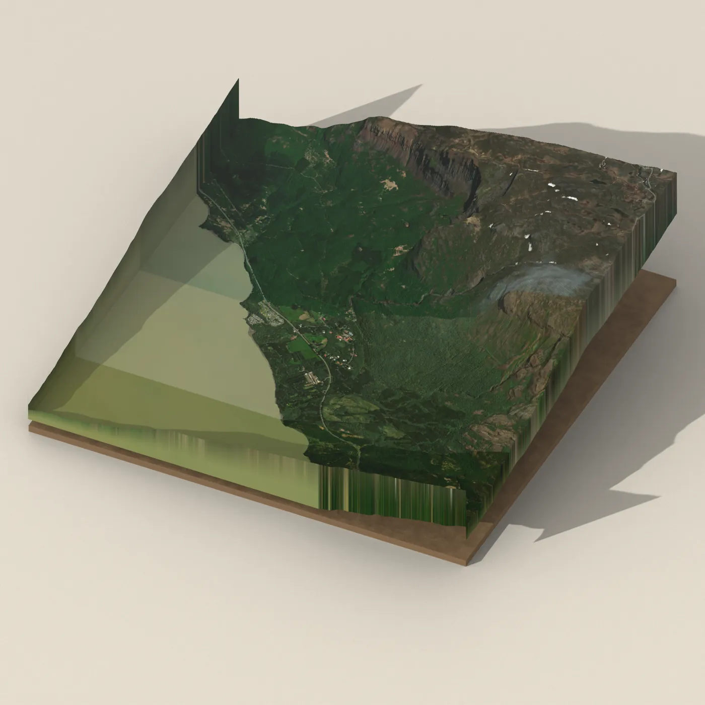 Hallormsstaðaskóli sundlaug — 3D terrain render (no visitor photo yet)