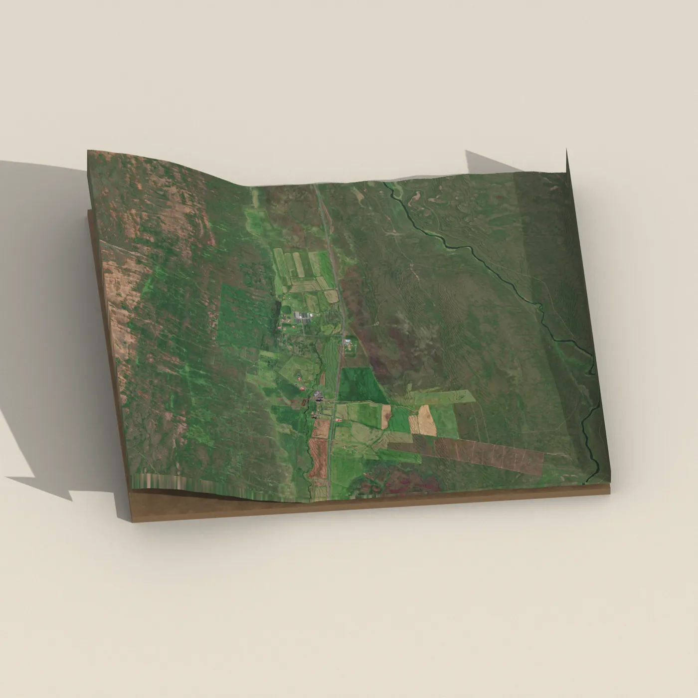 Heiðarbær 3D terrain render