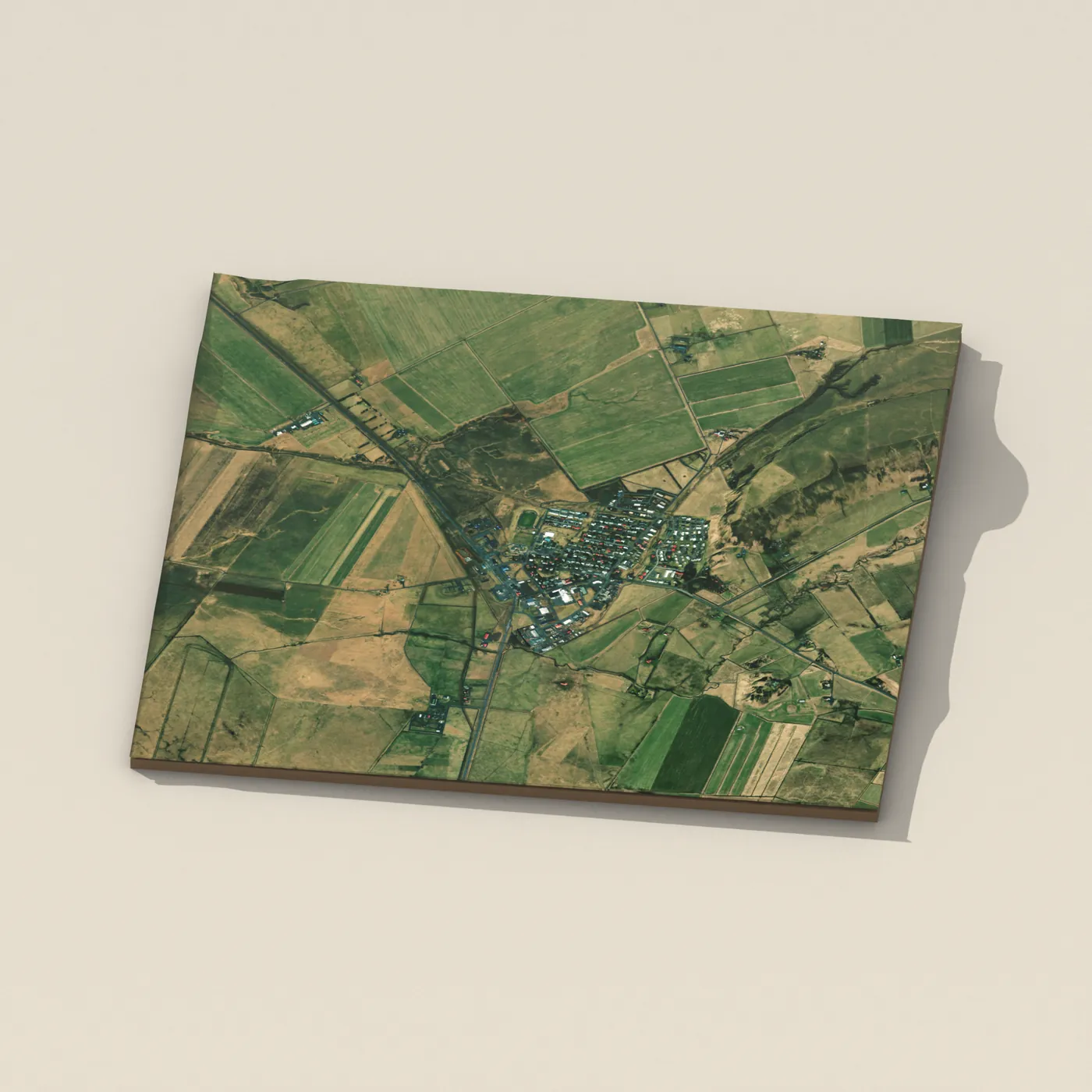Hvolsvöllur 3D terrain render