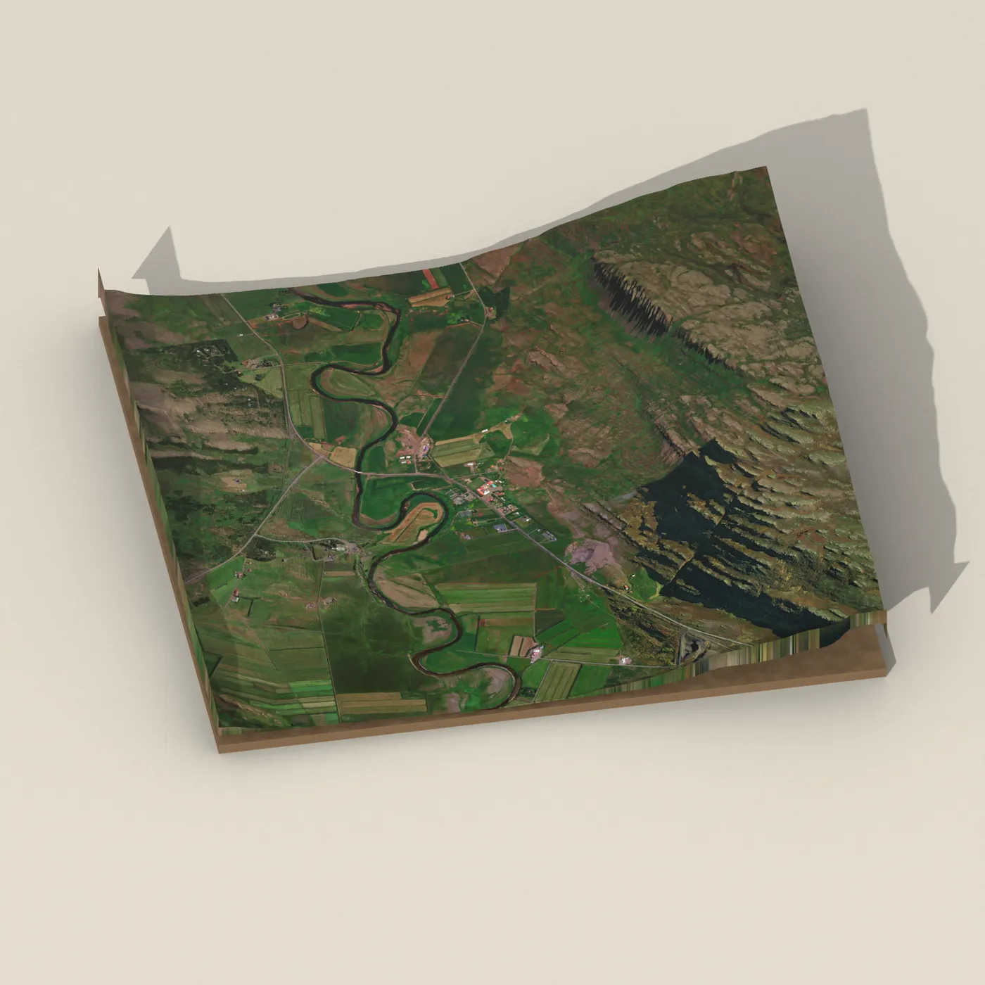 Íþróttamiðstöðin Kleppjárnsreykjum — 3D terrain render (no visitor photo yet)