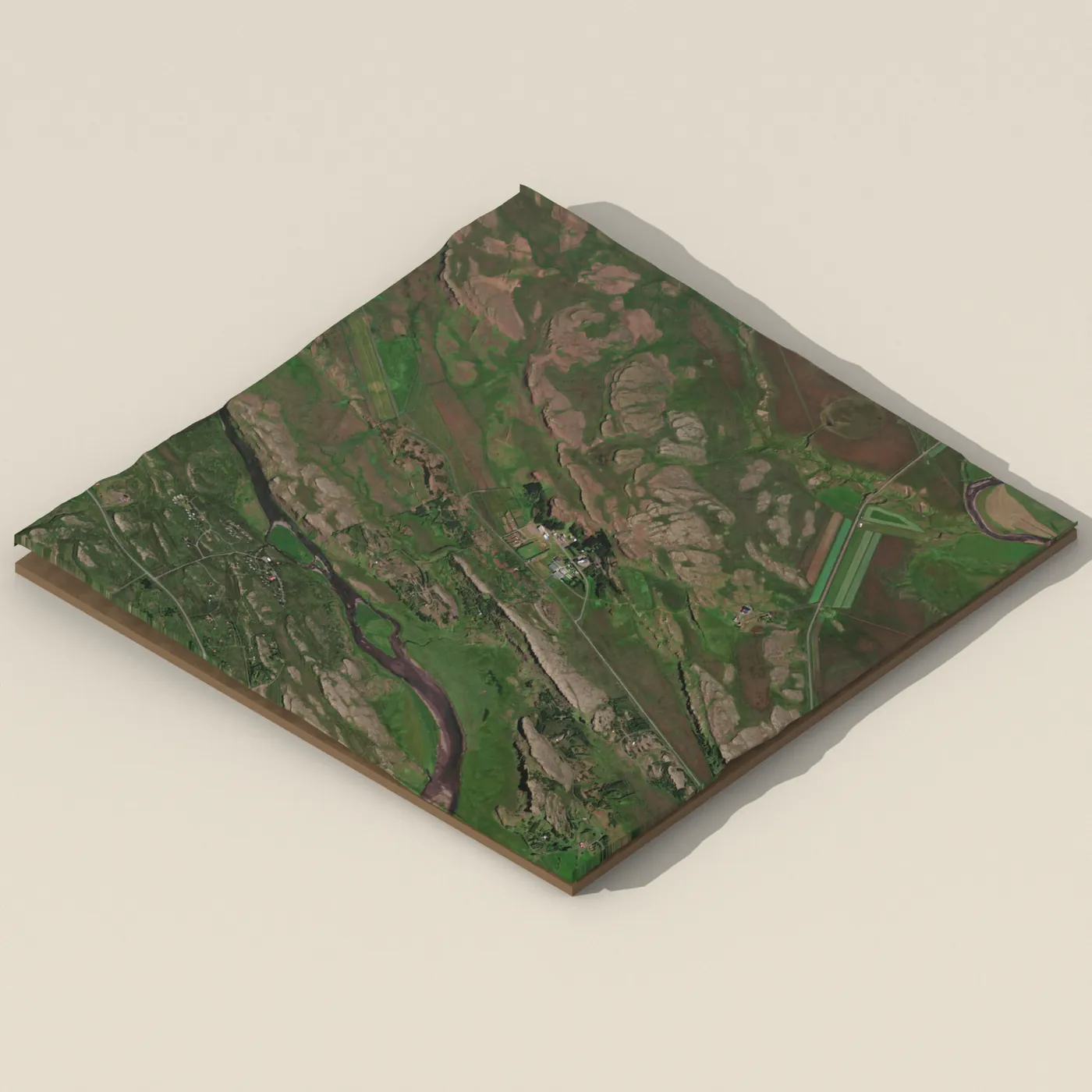 Íþróttamiðstöðin Varmalandi — 3D terrain render (no visitor photo yet)