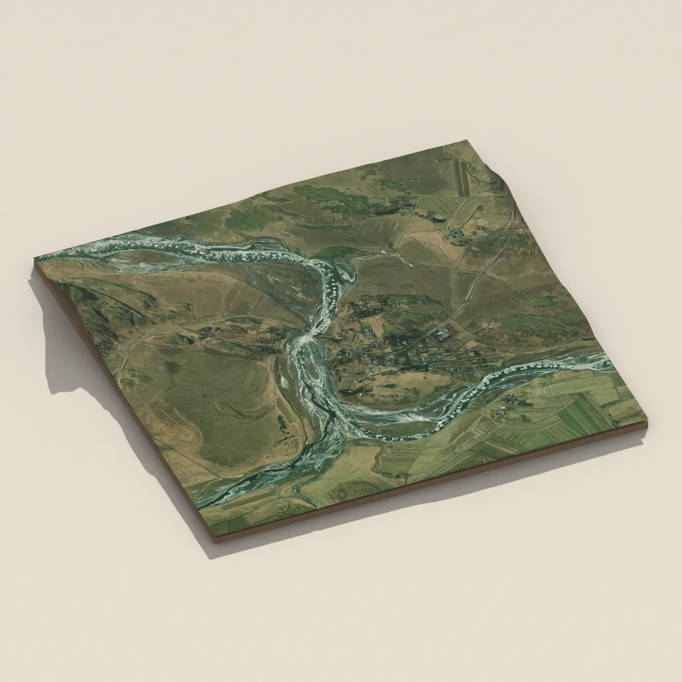 Laugarás Lagoon 3D terrain render
