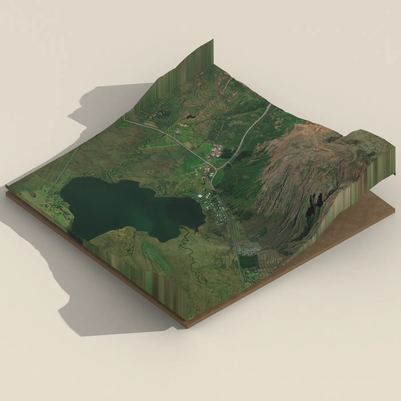 Laugarvatn 3D terrain render