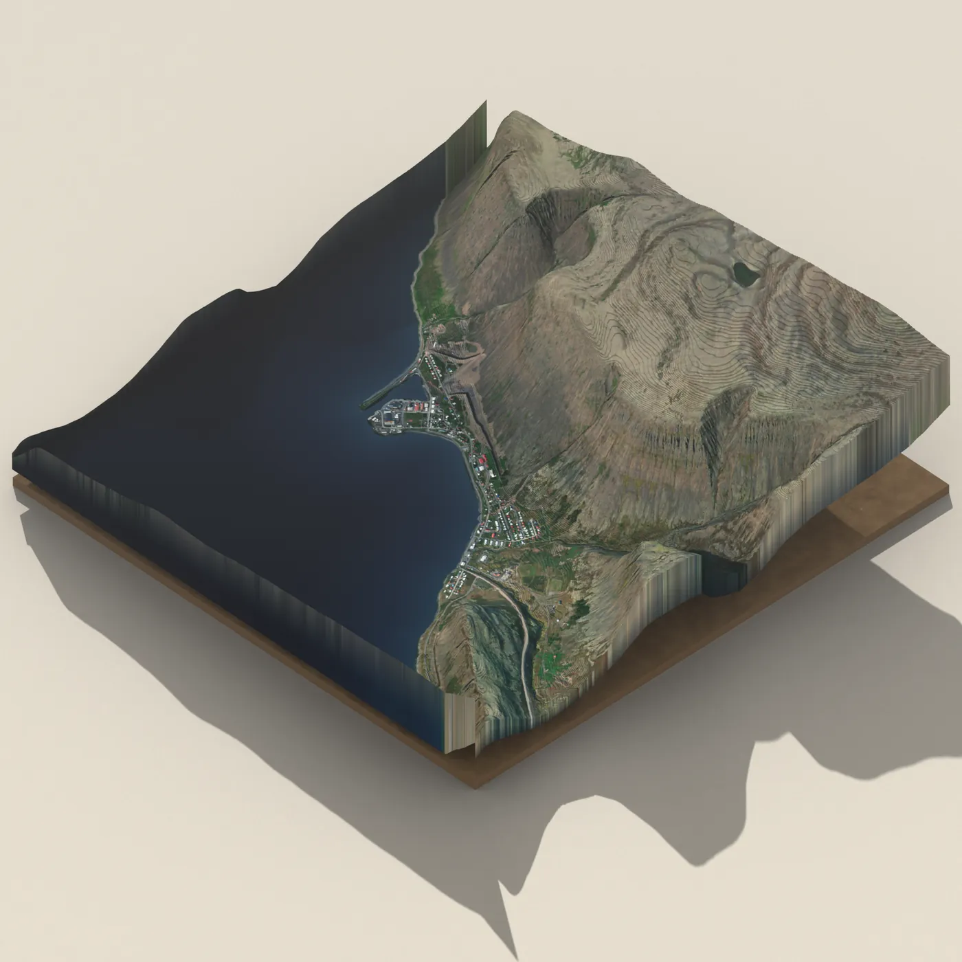 Patreksfjörður 3D terrain render