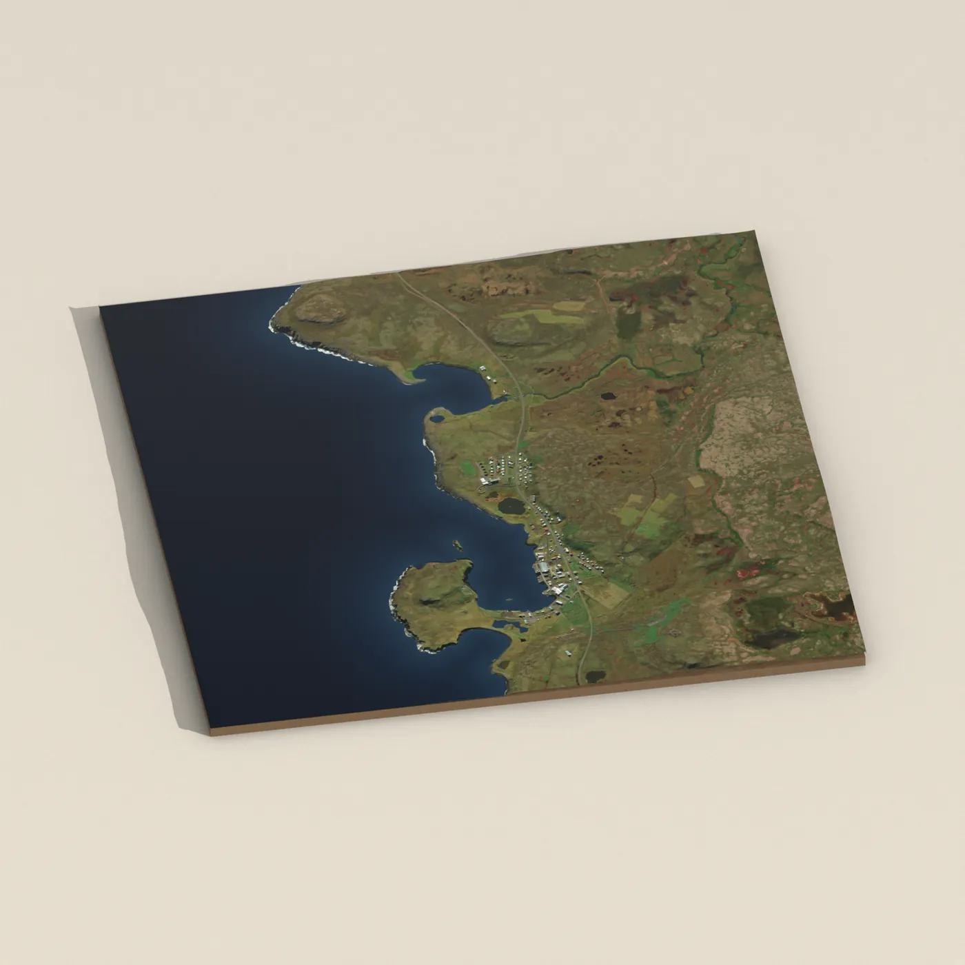Raufarhöfn 3D terrain render
