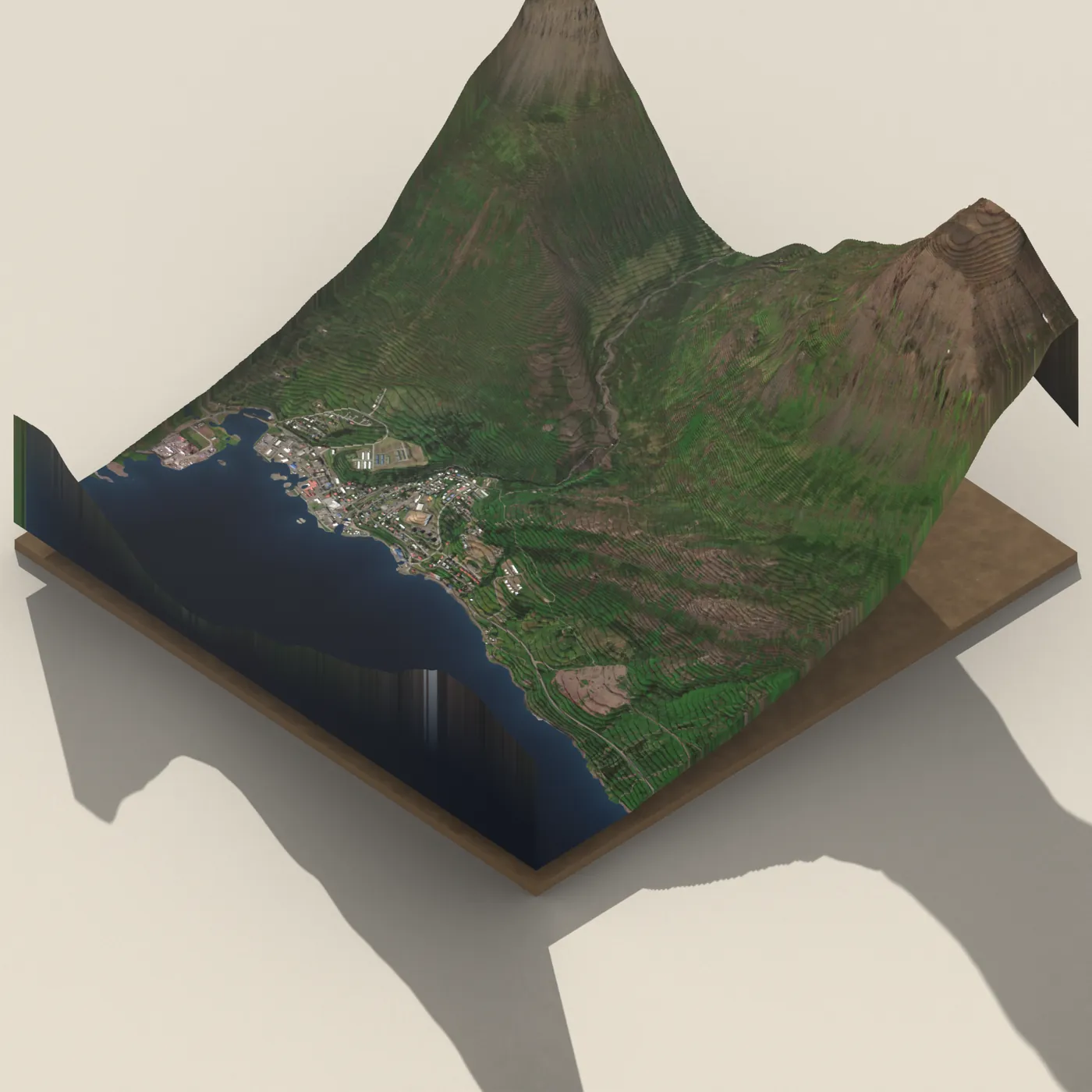 Reyðarfjörður — 3D terrain render (no visitor photo yet)
