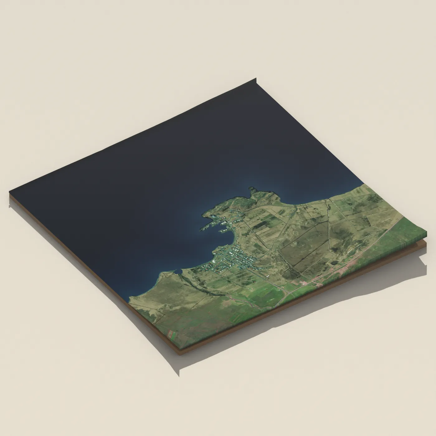Skagaströnd 3D terrain render