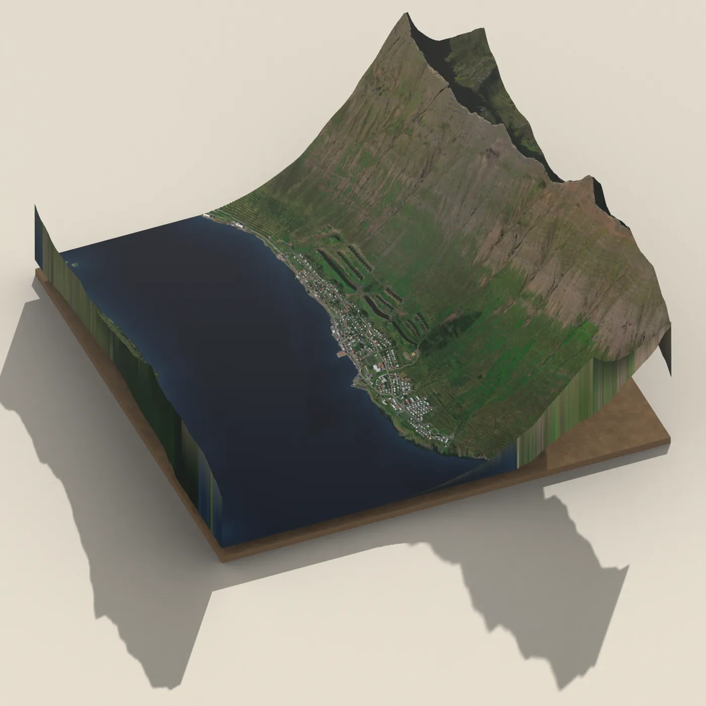 Stefánslaug, Neskaupsstað 3D terrain render