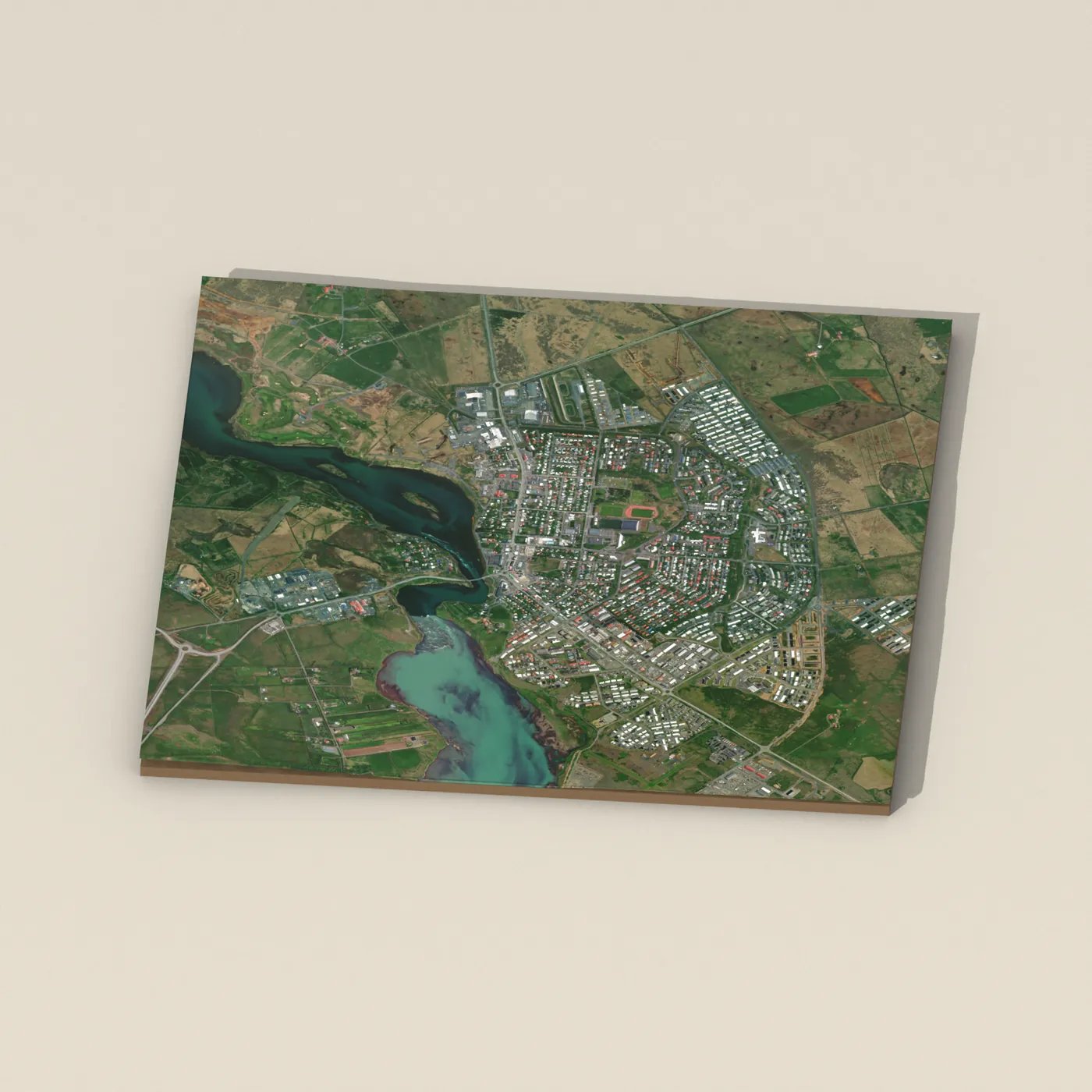 Sundhöll Selfoss 3D terrain render