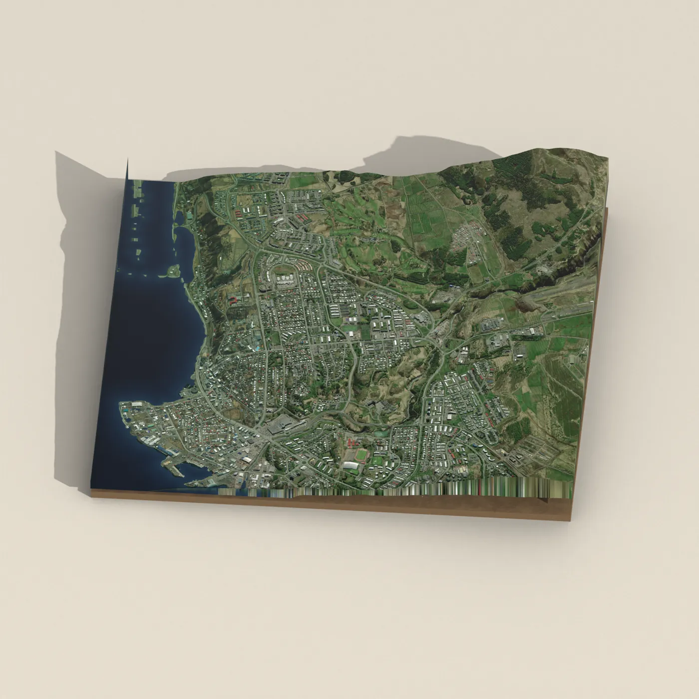 Sundlaug Akureyrar 3D terrain render