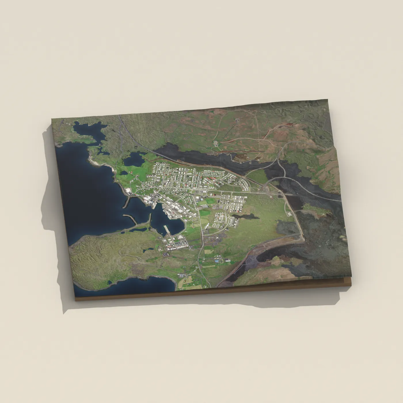 Sundlaug Grindavíkur 3D terrain render