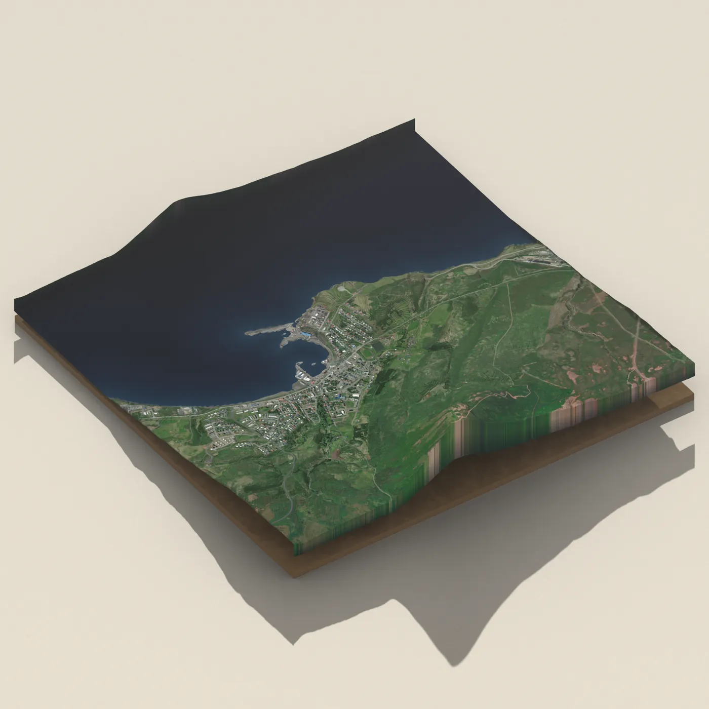 Sundlaug Húsavíkur 3D terrain render