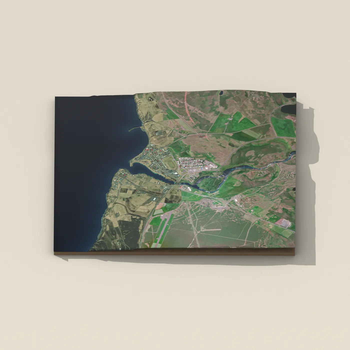 Sundlaugin Blönduósi 3D terrain render