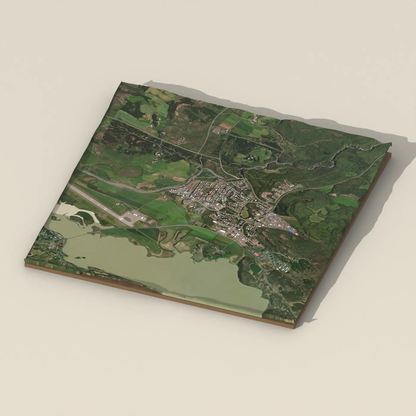 Sundlaugin Egilsstöðum 3D terrain render